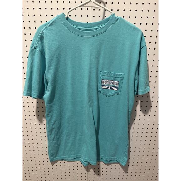 Burlebo Men’s Lake Weekend T-Shirt – Size Large – Turquoise - Picture 1 of 4